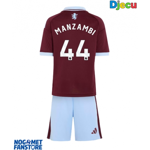 Aston Villa Johan Manzambi #44 Domaci Dres za djecu 2026-27 Kratak Rukav (+ Kratke hlače)
